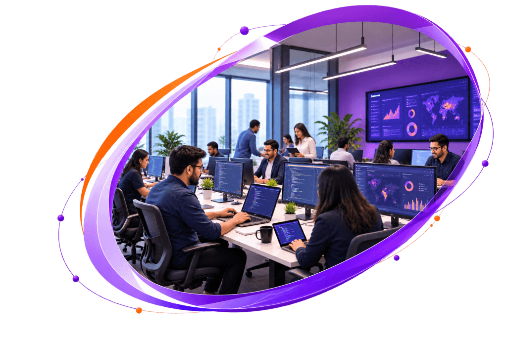 Circle Technology team working in office